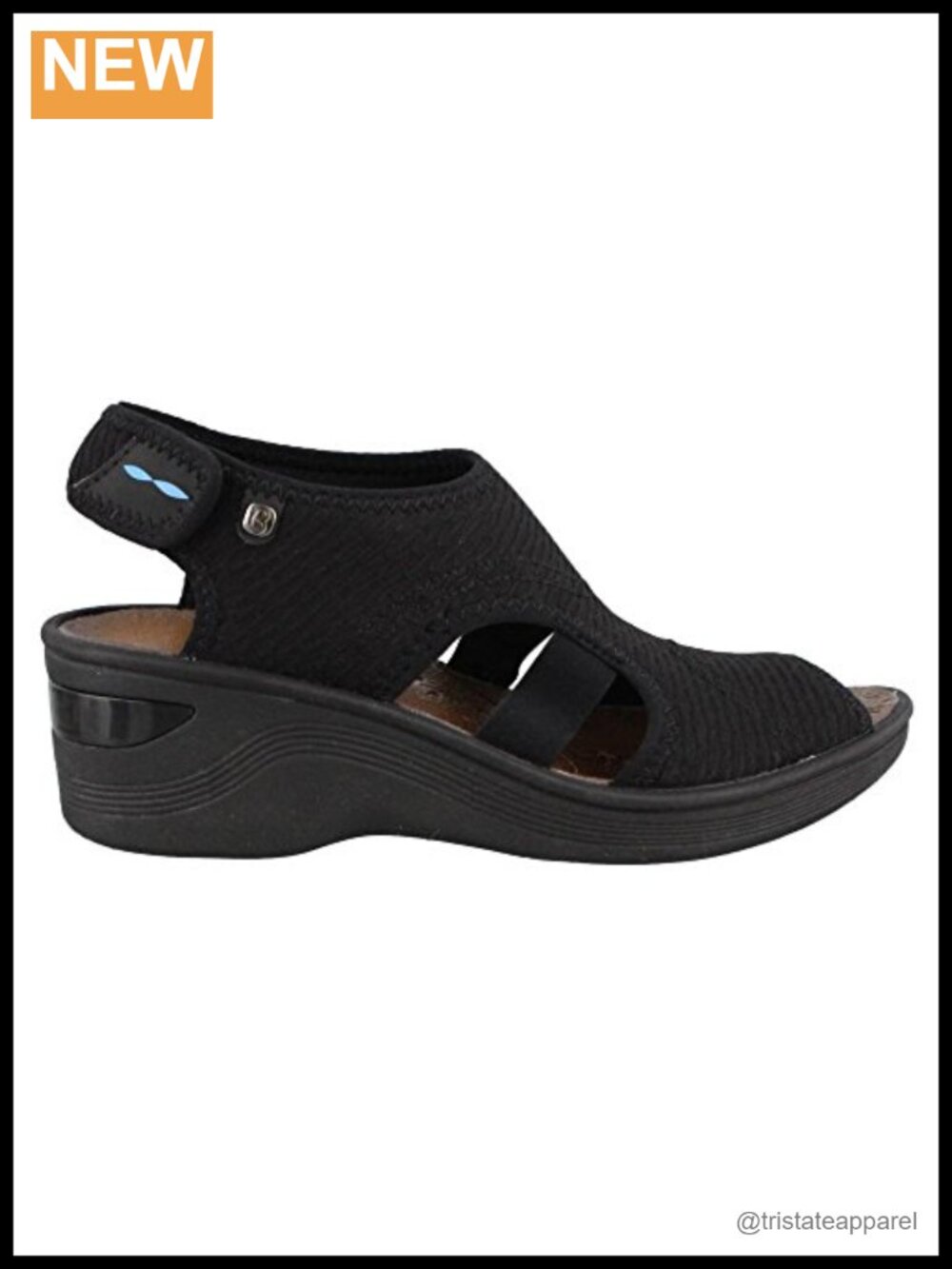 Dream Wedge Sandals Hook And Loop Slingback Walking Shoes